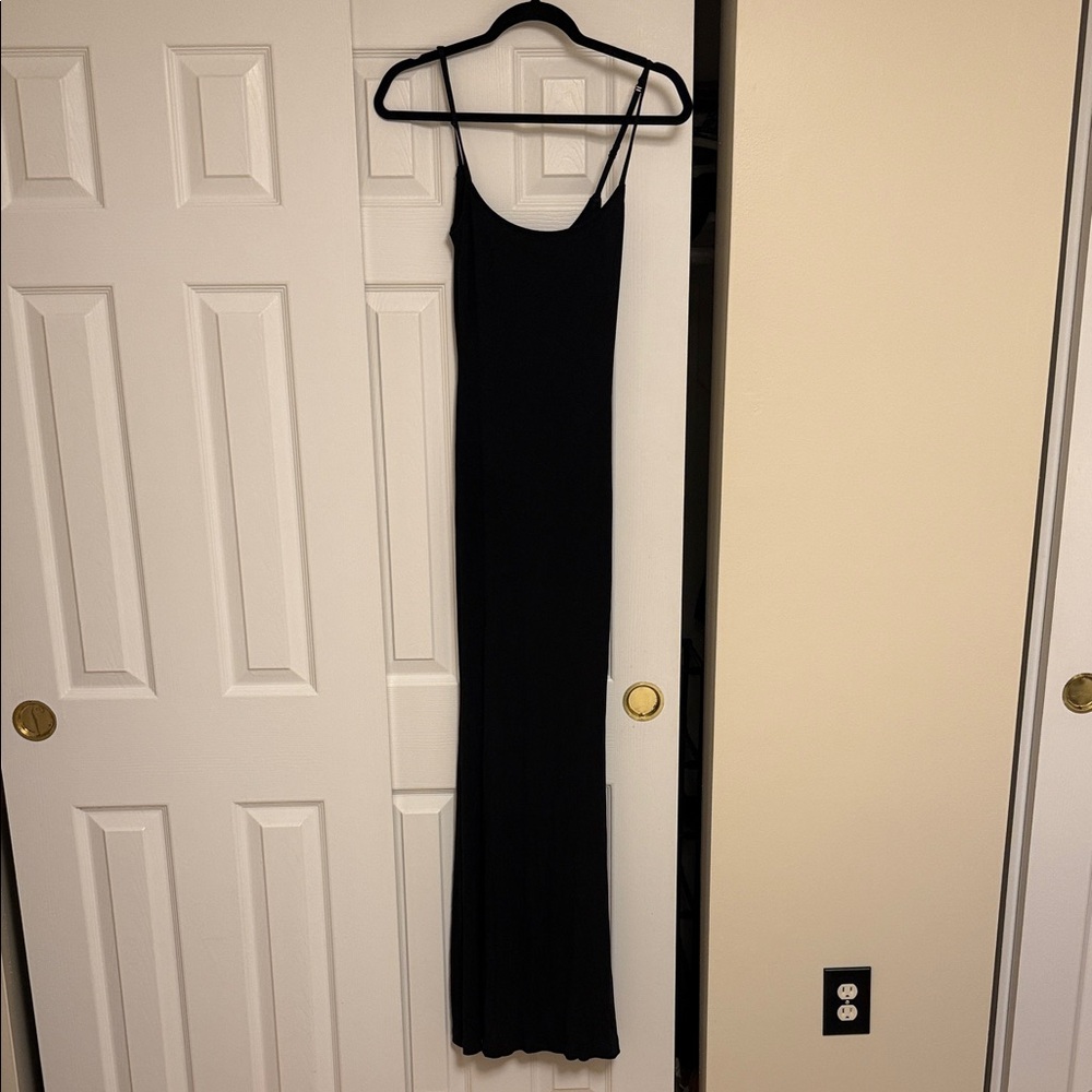 SKIMS Black Maxi Dress
